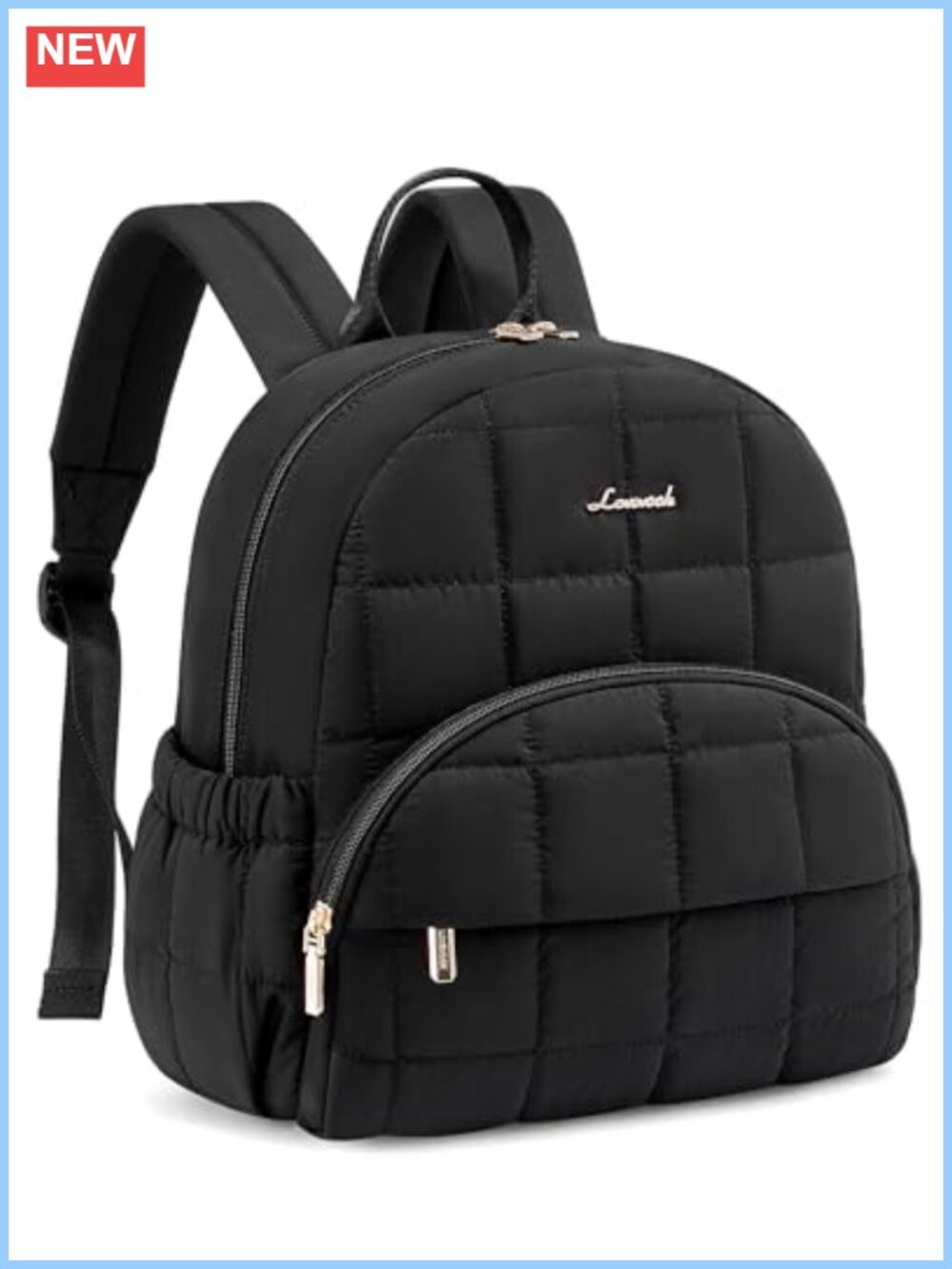 Quilted Puffer Mini Backpack Purse Lightweight Water Resistant Daypack